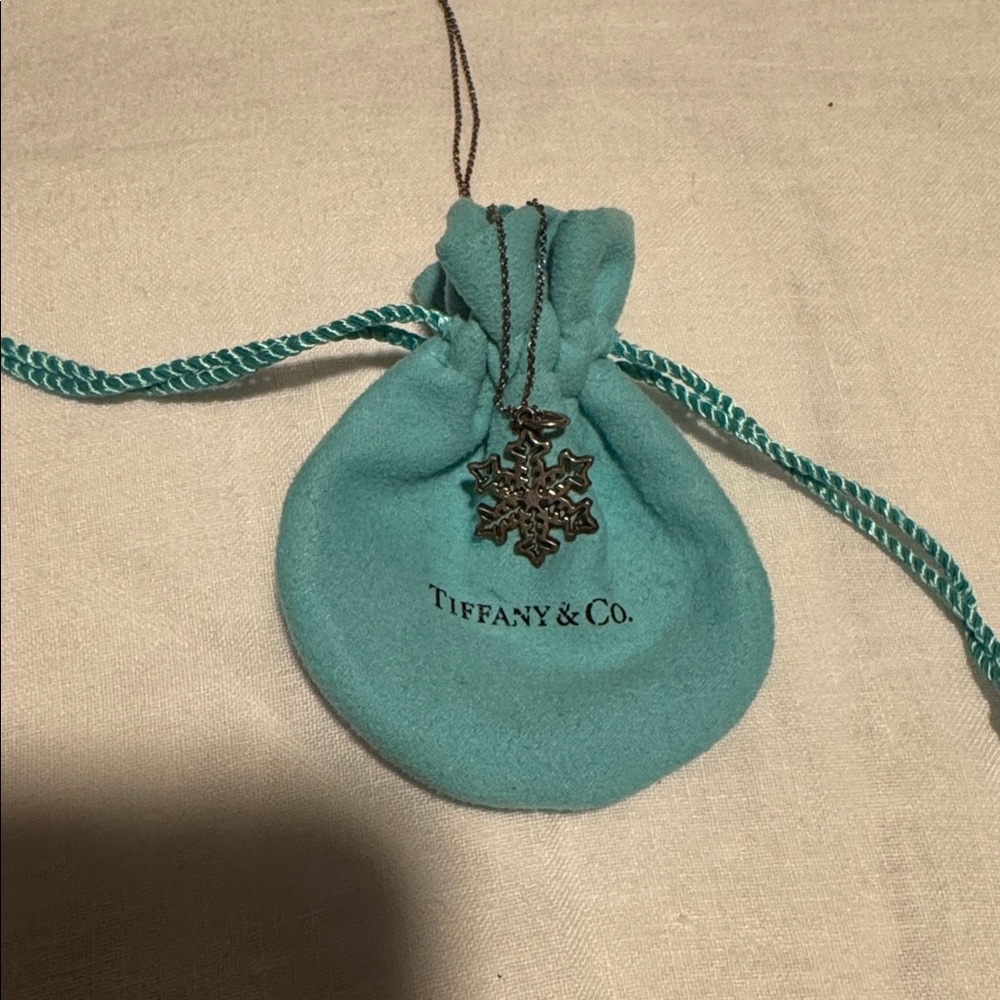 Vintage Tiffany & Co. Snowflake Pendant